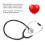 Single Head Blackheart Stethoscope for Heart & Lung Detection 13