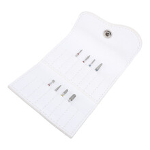 Forets pour ponceuse à ongles avec étui portable en cuir PU