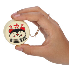 Wooden Yoyo Toy for Kids 4.7cm Bee Pattern Early Education