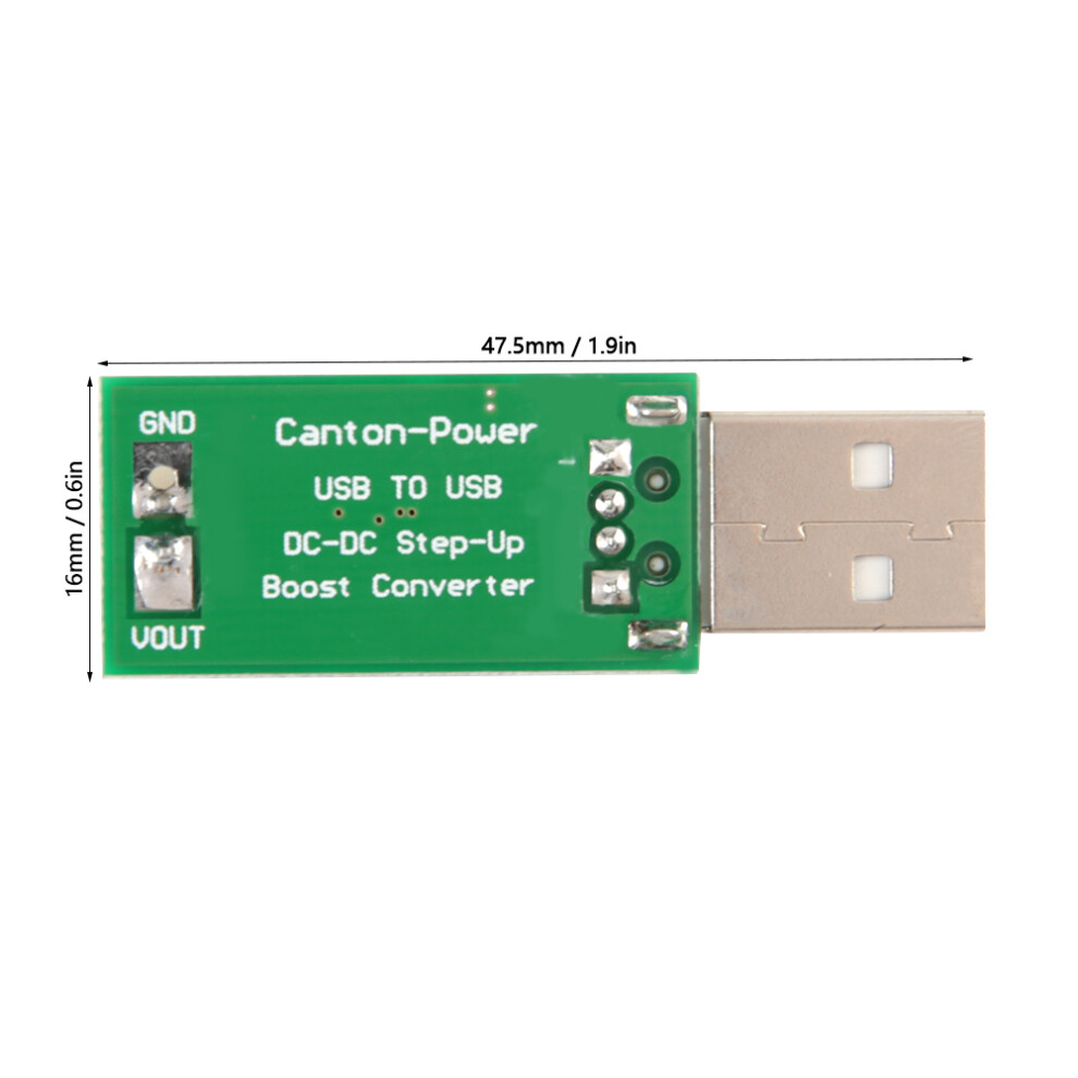 7W Usb Voltage Step-Up Converter 5V To 6V 9V 12V 15V Adjustable Output 4611334691749