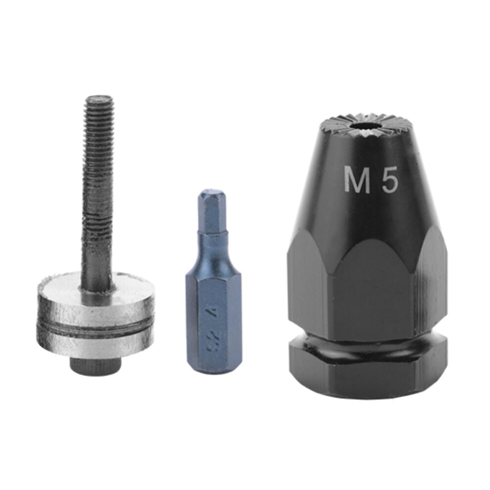 Pneumatic Air Rivet Nut Gun Head Kit M5 Hex Straight Shank, 4 Sizes 4931334691281