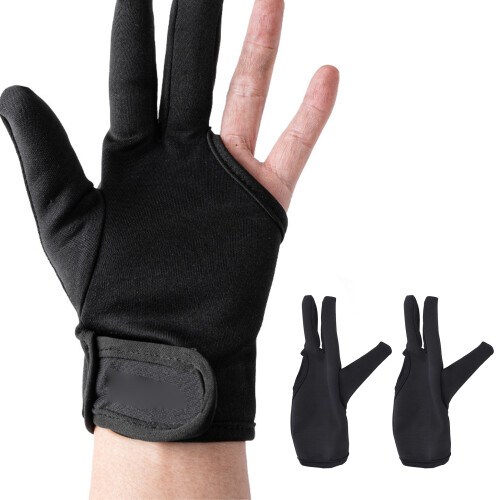 Guanti resistenti al calore per capelli, 1 paio, in cotone a tre dita 2