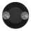7.5cm 10X Specchio ingranditore Nero 2 ventose 12