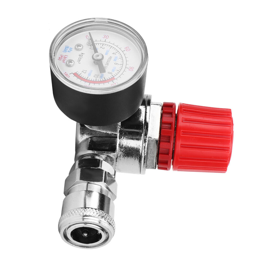 Heavy Duty Pressure Control Valve With Gauge & Connectors For Air Compressor 7651334691919