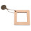 Stricklineal mit Garnschneider - Buchenholz 8x8 cm 11