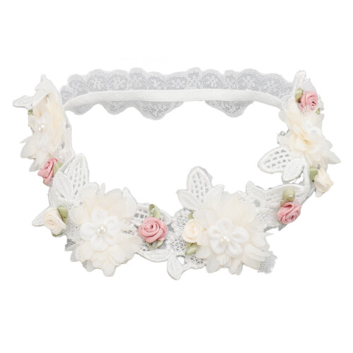 Bandeau de baptême Type C - dentelle, 21,5 cm