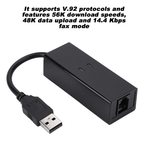 High-Speed USB 56K V.92 Dial-Up Modem with Fax for Windows OS 2