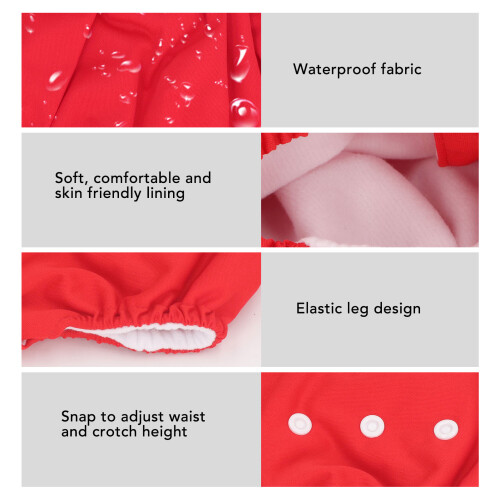 Modèle 103 - 3-6 ans Couche lavable anti-fuites et réglable 2
