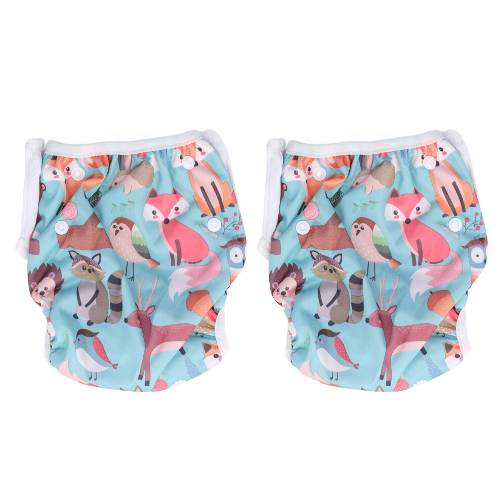 2 Pcs Baby Swim Diaper Breathable Leak-Proof Reusable Toddler Swimming Pants B12