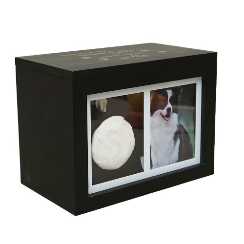 Pet Memorial Urn, Large, 9.457.875.71 in, Black 2