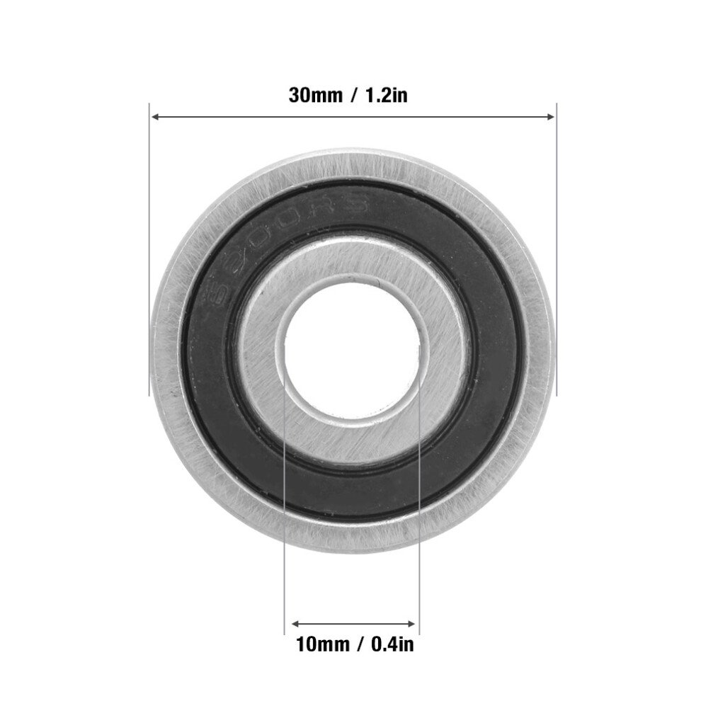 10Pcs 6200Rs Steel Deep Groove Ball Bearings 10Mm Diameter 4181334708605