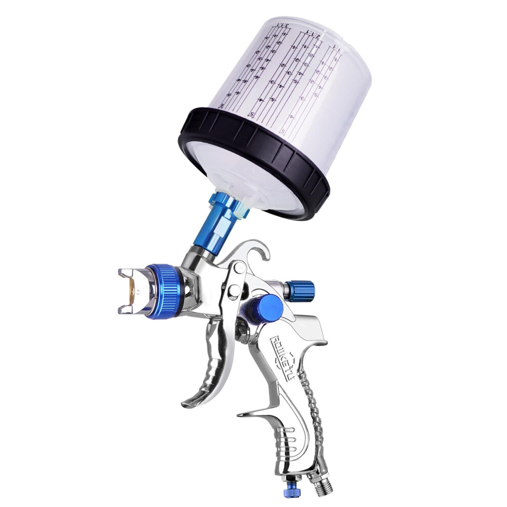 Cordless Blue Pneumatic Paint Sprayer With 600Ml Cup & Adjustable Nozzle 4951334709410