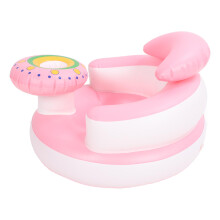 Baby aufblasbarer Sitz mit Cartoon-Design, tragbar, weich, für Säuglinge, Rückenstütze, Sofastuhl, Sitz für Babys am Boden