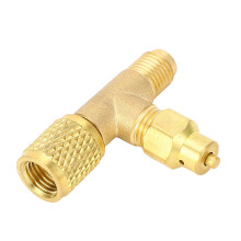 Valvola di ricarica in ottone da 60 g 1/4 SAE 7/16-20UNF
