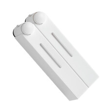 Dispenser di sapone da parete da 420 ml - Confezione da 2 - Bianco