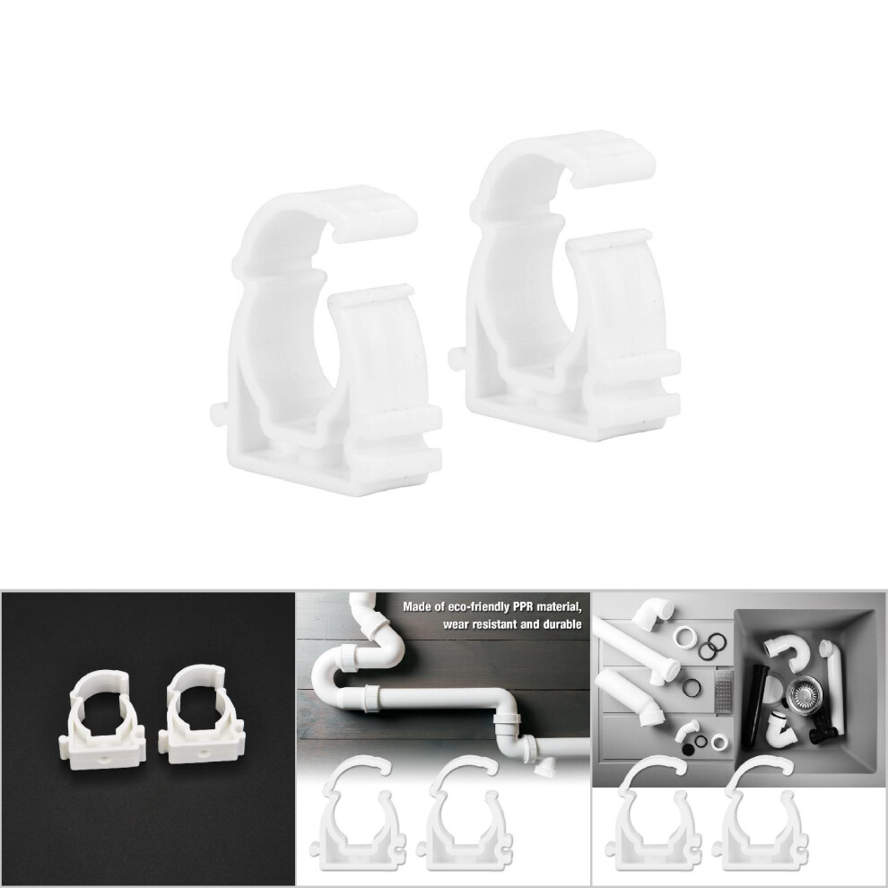 Fix Pipes Easily: 20Pcs 20Mm Ppr Clamps With Screws Included 9311334714602