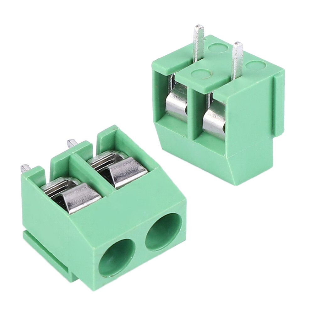 Insulated 2-Pin 5Mm Pitch Pcb Terminal Block Screw Type 26-14Awg 50Pcs 8421334716290