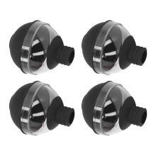 4 piezas de moldes para bolas de hielo de silicona, diámetro 6 cm