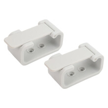 2 piezas de ABS blanco, clips para cortinas de RV, de alta dureza, estándar