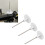Set da 3 perni portaspole per macchina da cucire, plastica/acciaio 13