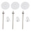 Set da 3 perni portaspole per macchina da cucire, plastica/acciaio 2