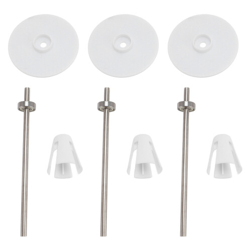 Set da 3 perni portaspole per macchina da cucire, plastica/acciaio 1