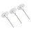 Set da 3 perni portaspole per macchina da cucire, plastica/acciaio 15