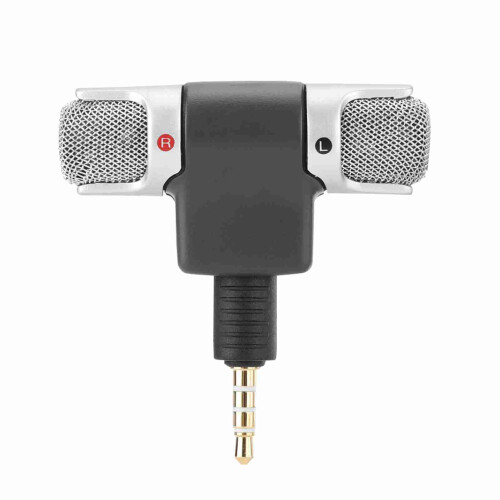 Adjustable.3.5mm Mini Stereo Mic for Video PC & Mobile Recording 2