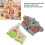 Piggy-Muster Plüsch-Kappe 20cm Grau-Orange 3