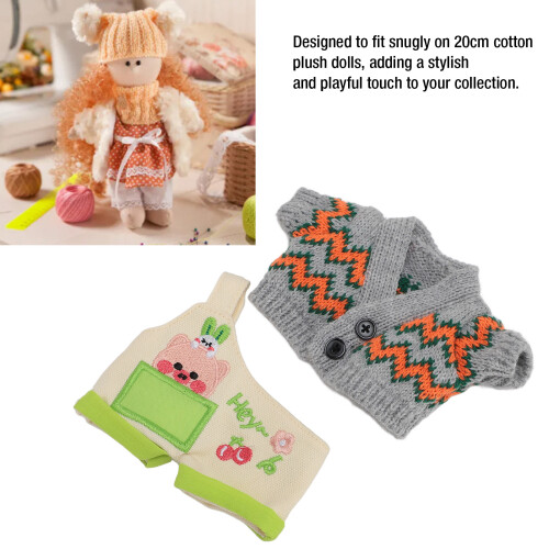 Piggy-Muster Plüsch-Kappe 20cm Grau-Orange 2