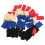 40 Stück Fingerhüllen elastisches Nylon rot/blau/schwarz 8
