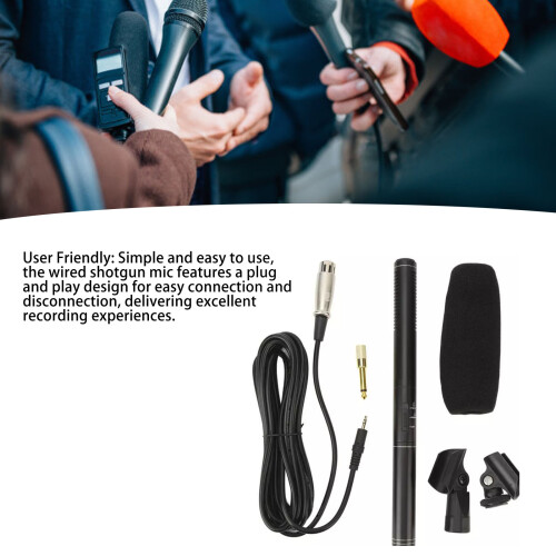 Interview Microphone XLR Cable for Camcorder & DSLR 75in 2