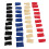 40 Stück Fingerhüllen elastisches Nylon rot/blau/schwarz 15