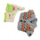 Piggy-Muster Plüsch-Kappe 20cm Grau-Orange 10