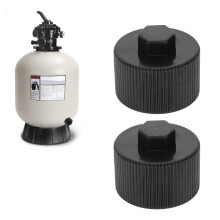 2 piezas 154712 DN40 Tapón de drenaje para filtro de arena de plástico