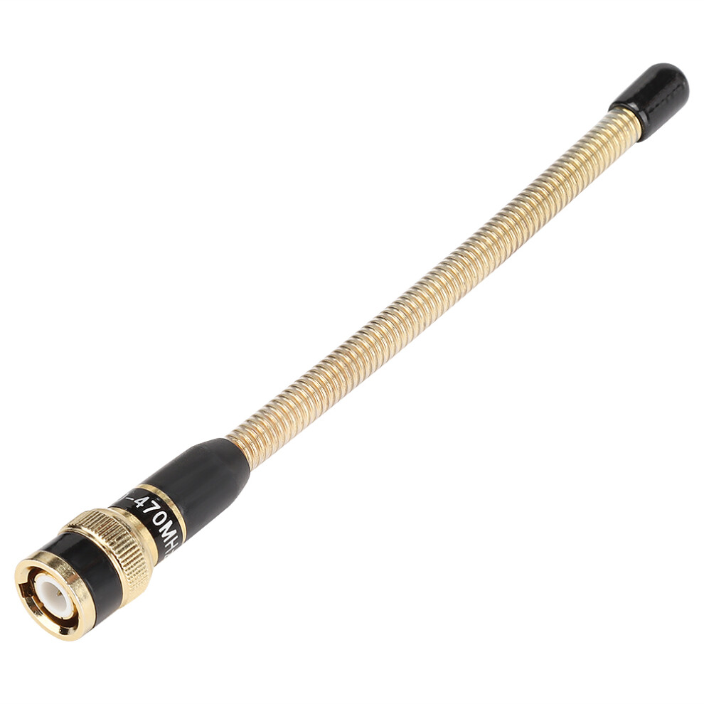 16Cm Male Bnc Flexible Spring Antenna For Uhf Ham Radio (Golden) Golden 9461334723705