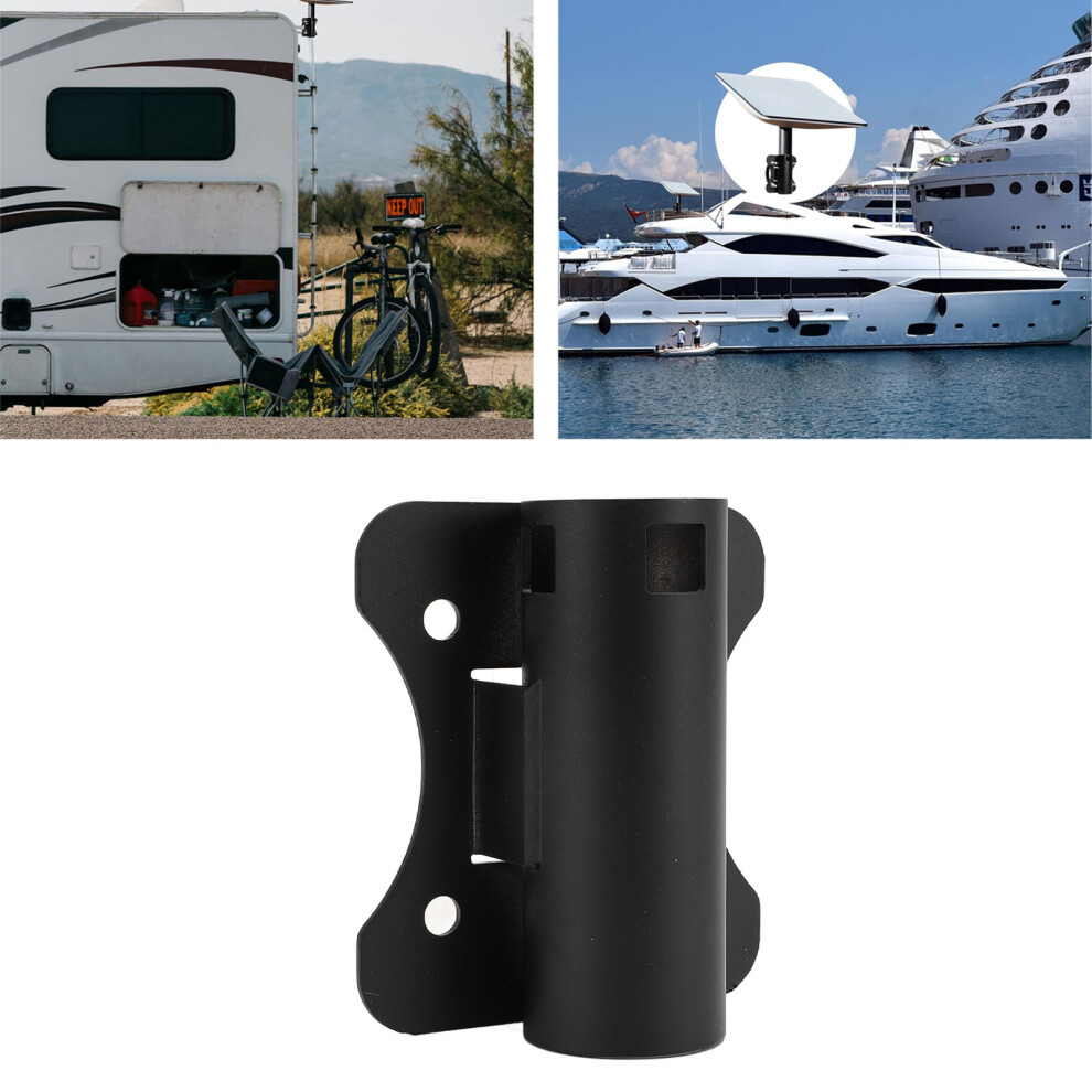 Stainless Steel Satellite Dish Pole Mount Adapter For Starlink V2, Black 9351334723839