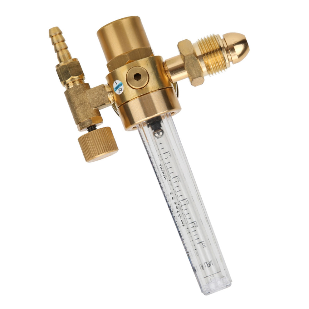 All Brass Argon Gas Flowmeter G5/8 Male Thread With Cga580 Connector 7901334723715