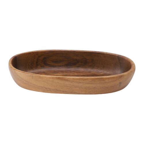 Vassoio a forma di barca 29.5cm/11.6in 200-265g noce 2