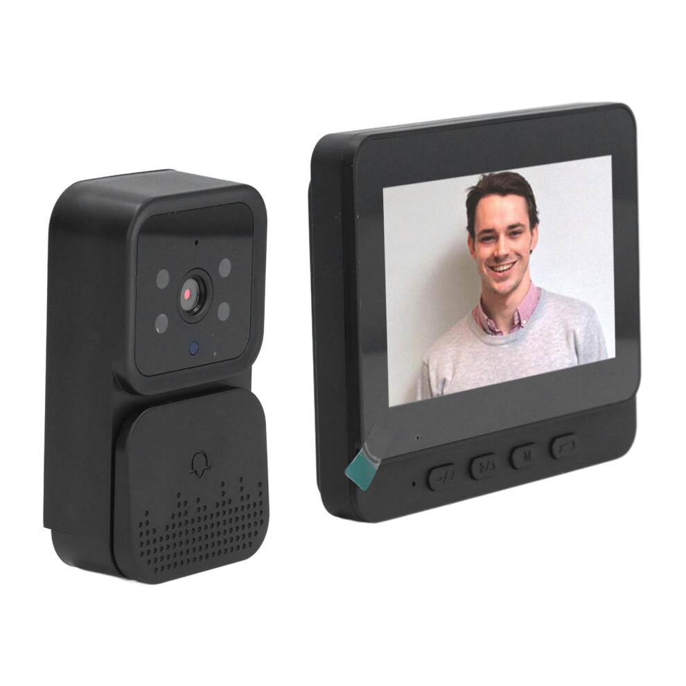 Wireless Video Doorbell 4.3In Stable Connection 2-Way Intercom Wifi For Home 7611334724178