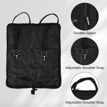 Oxford borsa per bacchette da batteria 4-6 paia 47x18x6 cm nera