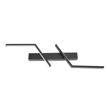 Minimalistische schwarze LED-Wandleuchte 60cm Badezimmer & Schlafzimmer 3 Farboptionen
