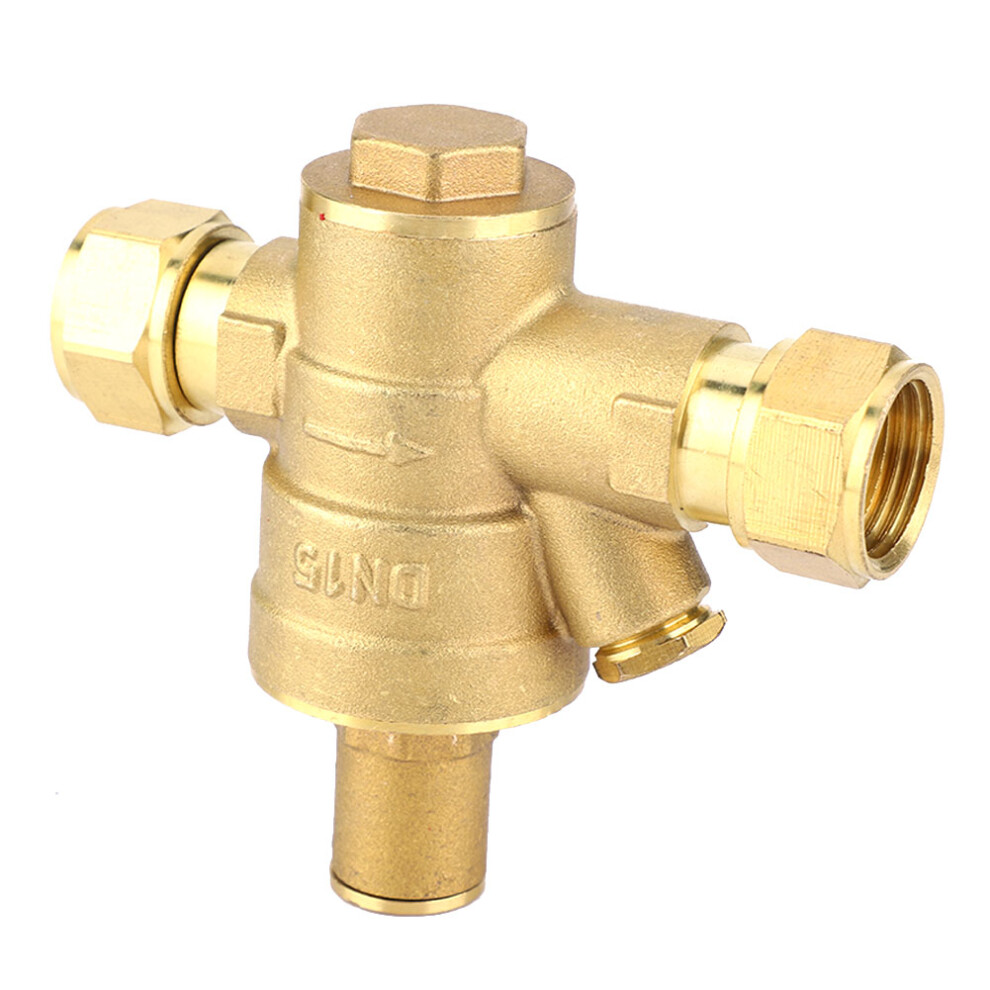 Dn15 1/2" Brass Adjustable Water Pressure Regulator Valve Pn1.6 6911334726907