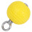 Lightweight Yellow Pull Up Ball with Non-Slip Elastic Plastic Grip 5
