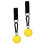 Lightweight Yellow Pull Up Ball with Non-Slip Elastic Plastic Grip 13