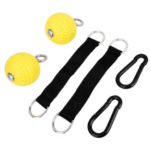 Lightweight Yellow Pull Up Ball with Non-Slip Elastic Plastic Grip