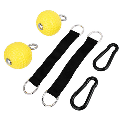 Lightweight Yellow Pull Up Ball with Non-Slip Elastic Plastic Grip
