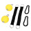 Lightweight Yellow Pull Up Ball with Non-Slip Elastic Plastic Grip 14