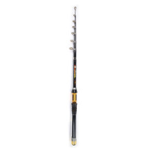 Portable 2.4m Fishing Rod Carbon Build with Aluminum Wheel Base