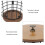 Large Capacity Iron Coffee Pod Holder with Wooden Base, Black 8